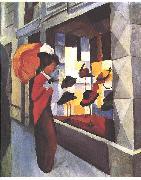 August Macke Hat Store oil on canvas